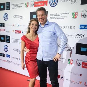 Frank Thelen and Dr. Nathalie Thelen-Sattler Deutscher Fernsehpreis 2016